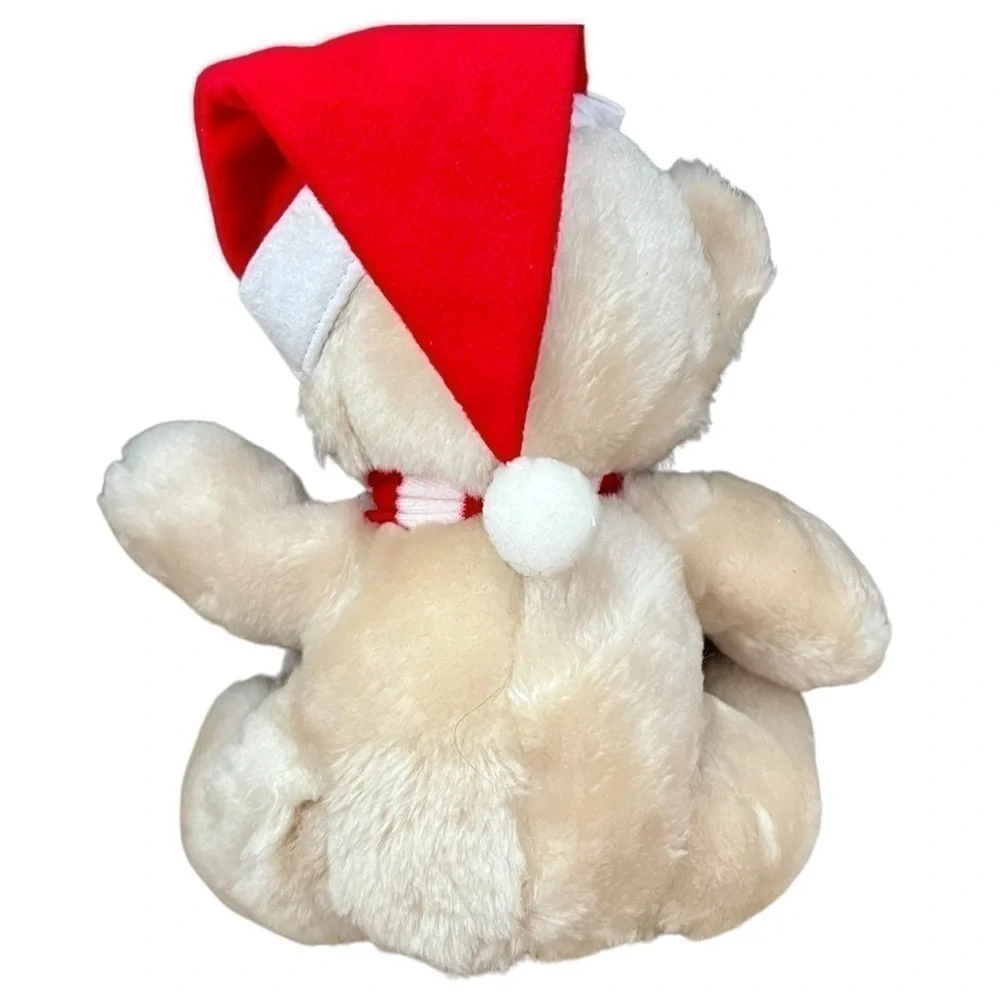 Vintage Christmas Holiday Teddy Bear Plush Jan Stuart Corp Made in Korea 15”